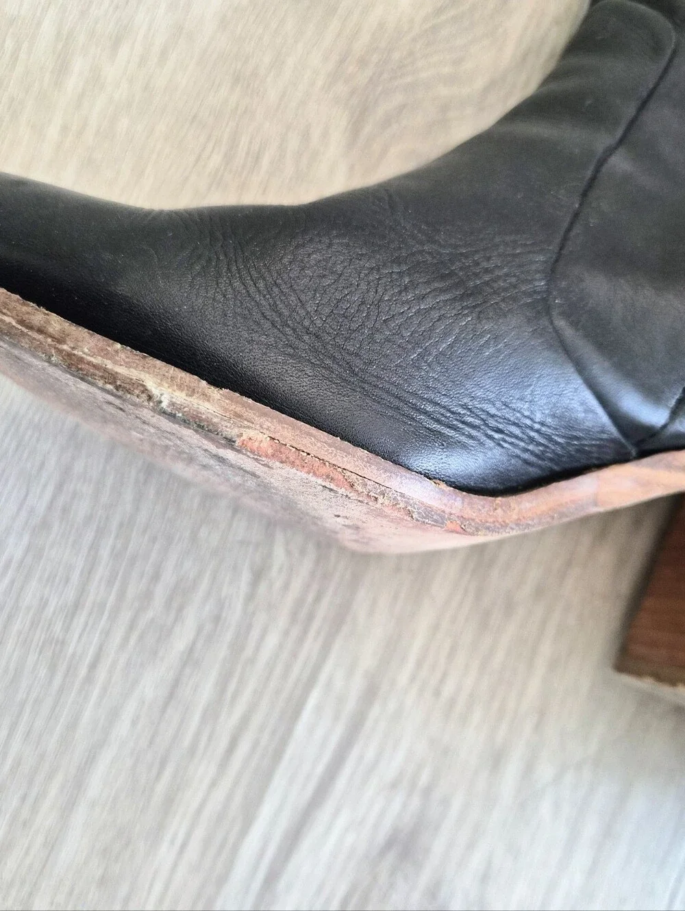 Jeffrey Campbell Black Leather Boots Booties